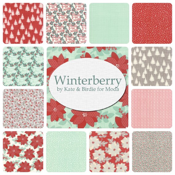 Winterberry by Moda 42 10 Layer Cake Squares 100% by BresQuilts