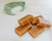 Sea Salt Caramel, Homemade Caramels individually wrapped with gift packaging, One-half pound