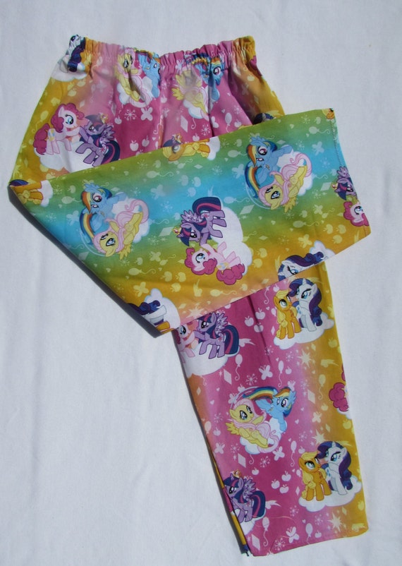 My Little Pony pajama cotton pants/ girls pajamas / MLP pajamas / toddler pajamas / lightweight pajamas