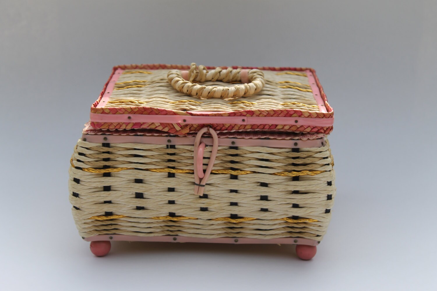 Vintage Musical Sewing Basket Haute Juice