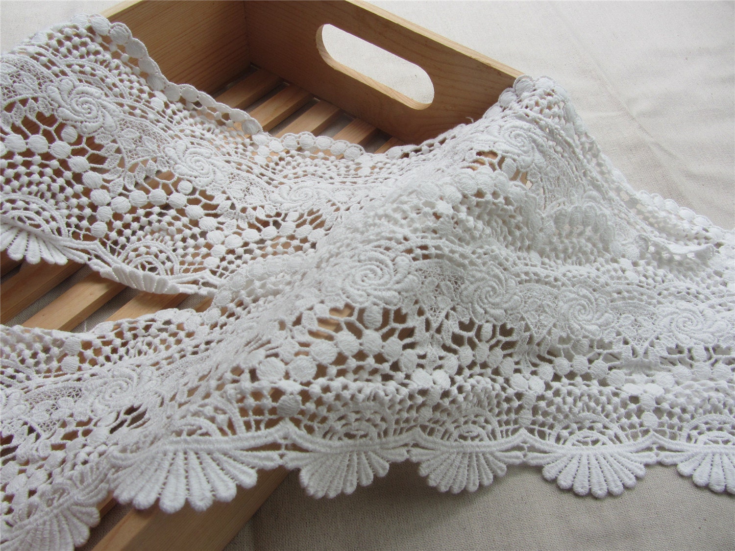 4.72 Cotton Lace Trim Crochet Lace Trim Antique Lace