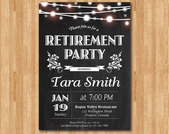 Retirement Invitation. Retirement Party Invitation. Retirement