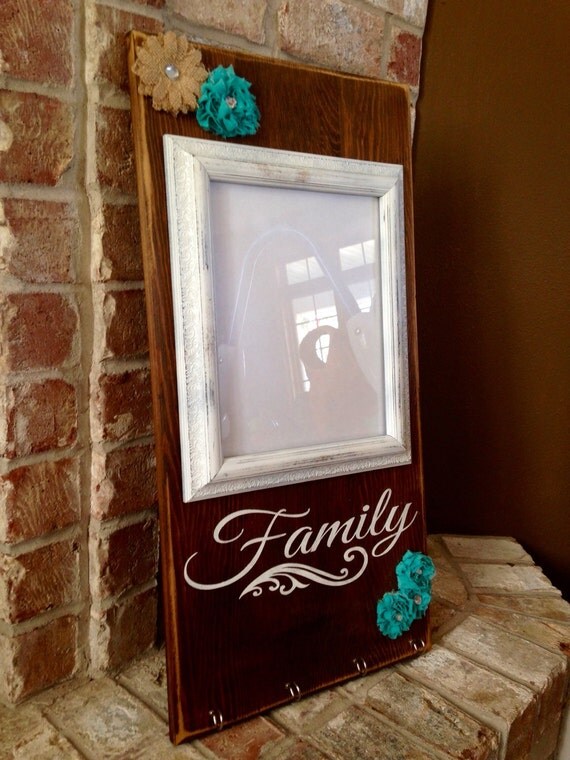 Key Holder and Frame/ Dry Erase Boad with hooks/ Command