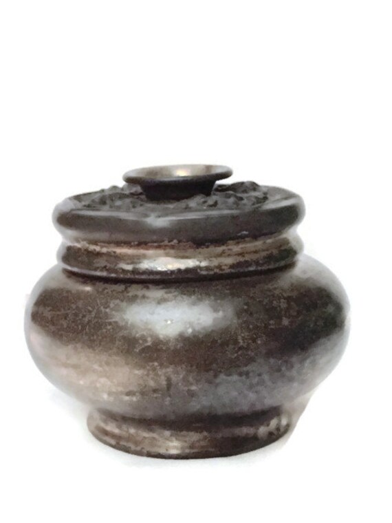 Antique Hair Receiver Derby Silver Co Hair by DerBayzVintage