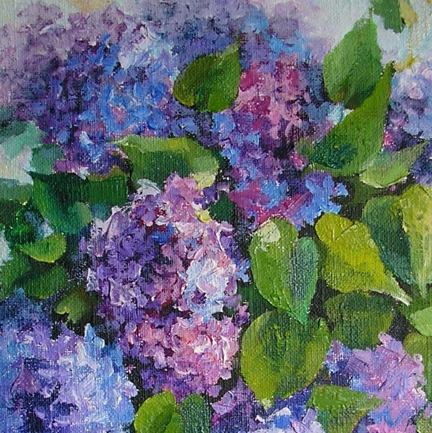 Lilac Painting Floral Canvas Art Oil Original painting Flowers