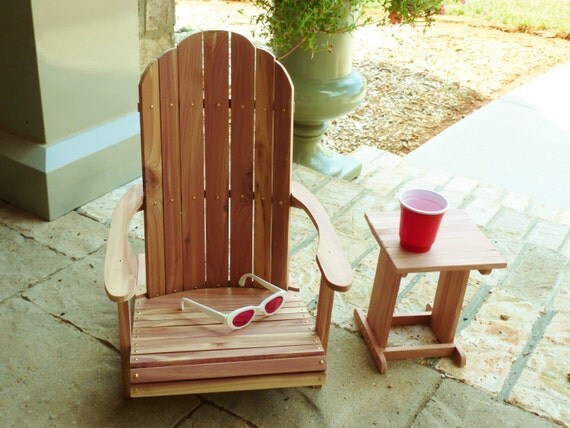 18 inch Doll Cedar Wood Adirondack Chair and by ...