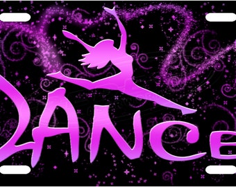 Dance License Plate Tag