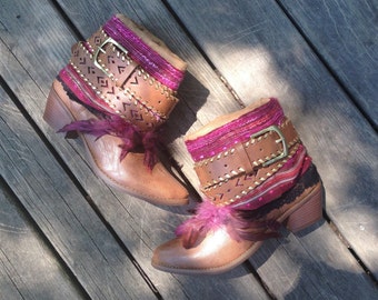 Size 9 Women's Hipster Boho Cowboy Boots