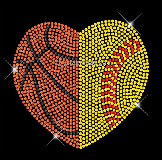 bling rhinestone Basketball Softball by CrystalTrendsDesigns