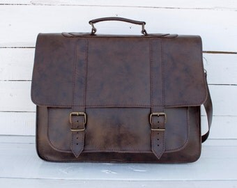 leather laptop messenger bag 17 inch