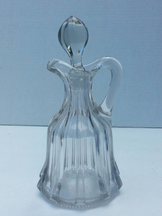 Vintage Vinegar Bottle. Vinegar Cruet by Candmjewelrydesigns