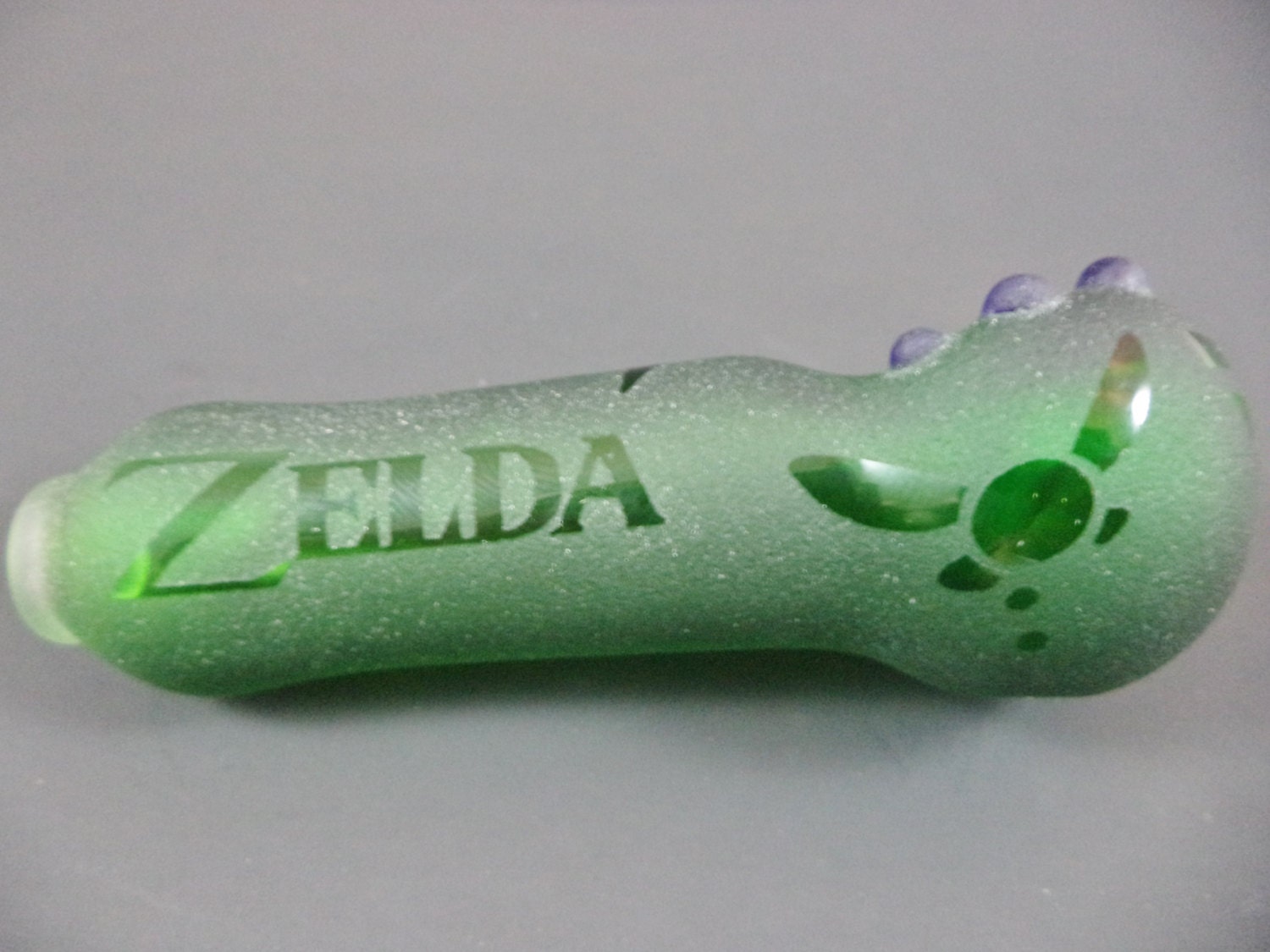 Triforce Glass Pipe by FUZZHEADGLASS on Etsy