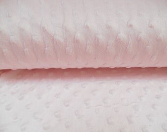 Supersoft Plush for Blankets, PINK Robes, Throws, Baby Shower Gift for Girl, Nursery Deocation, QUARTER METRE