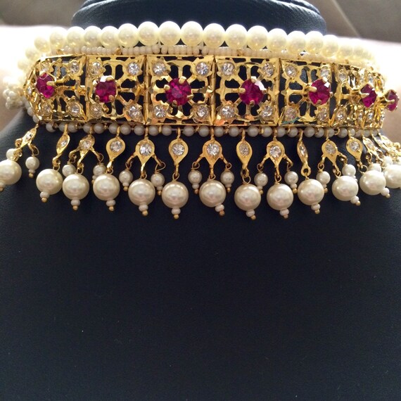 Hyderabadi indian Gulubandh choker set Hyderabadi Wedding
