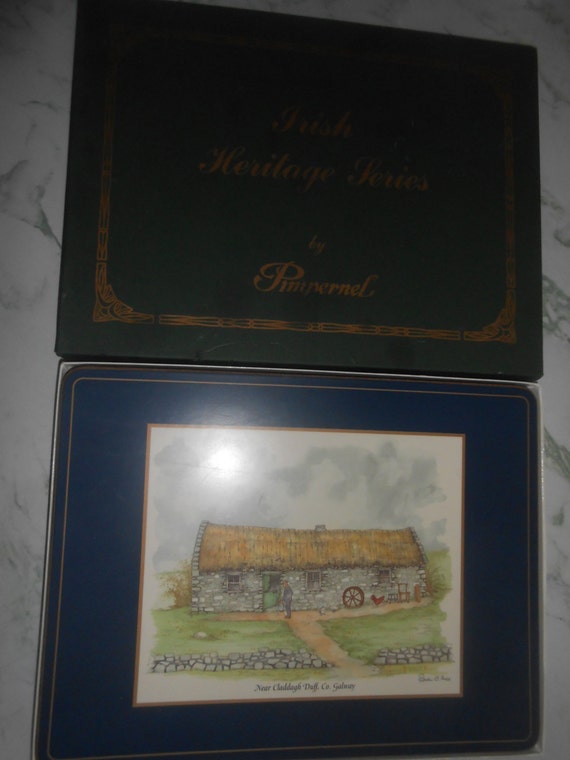 Placemats corkbacked and hard surfaced Irish Heritage