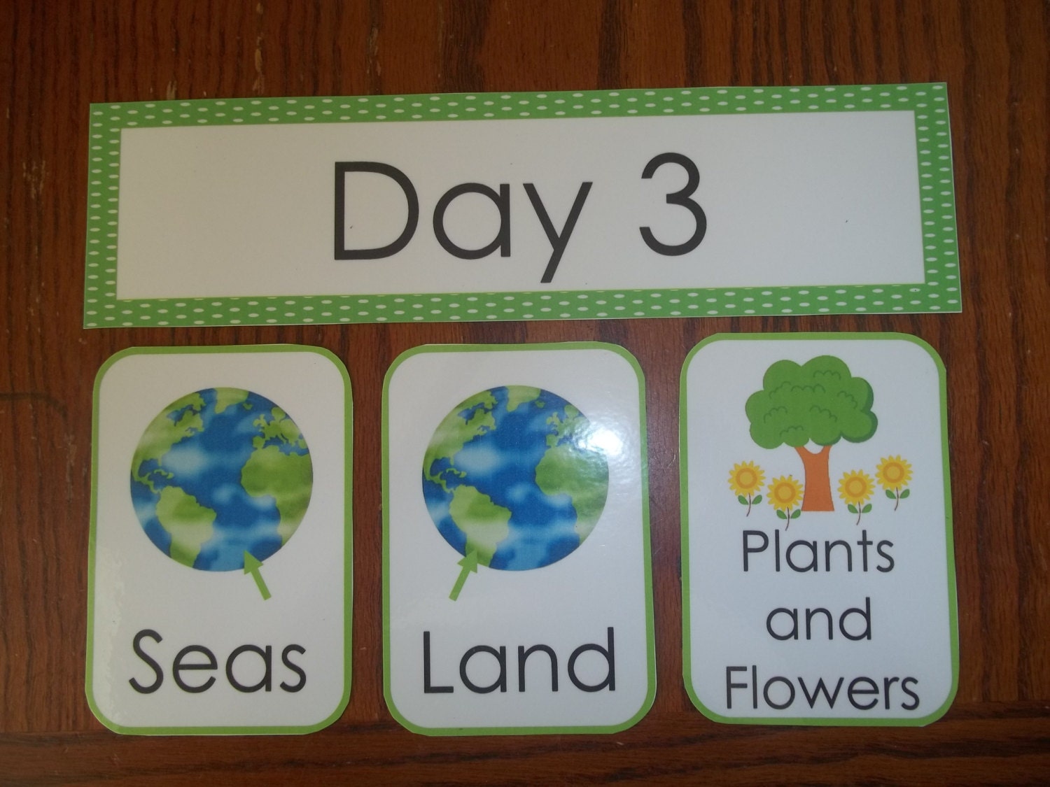 Laminated Days of Creation Bulletin Board Set. by teachatdaycare