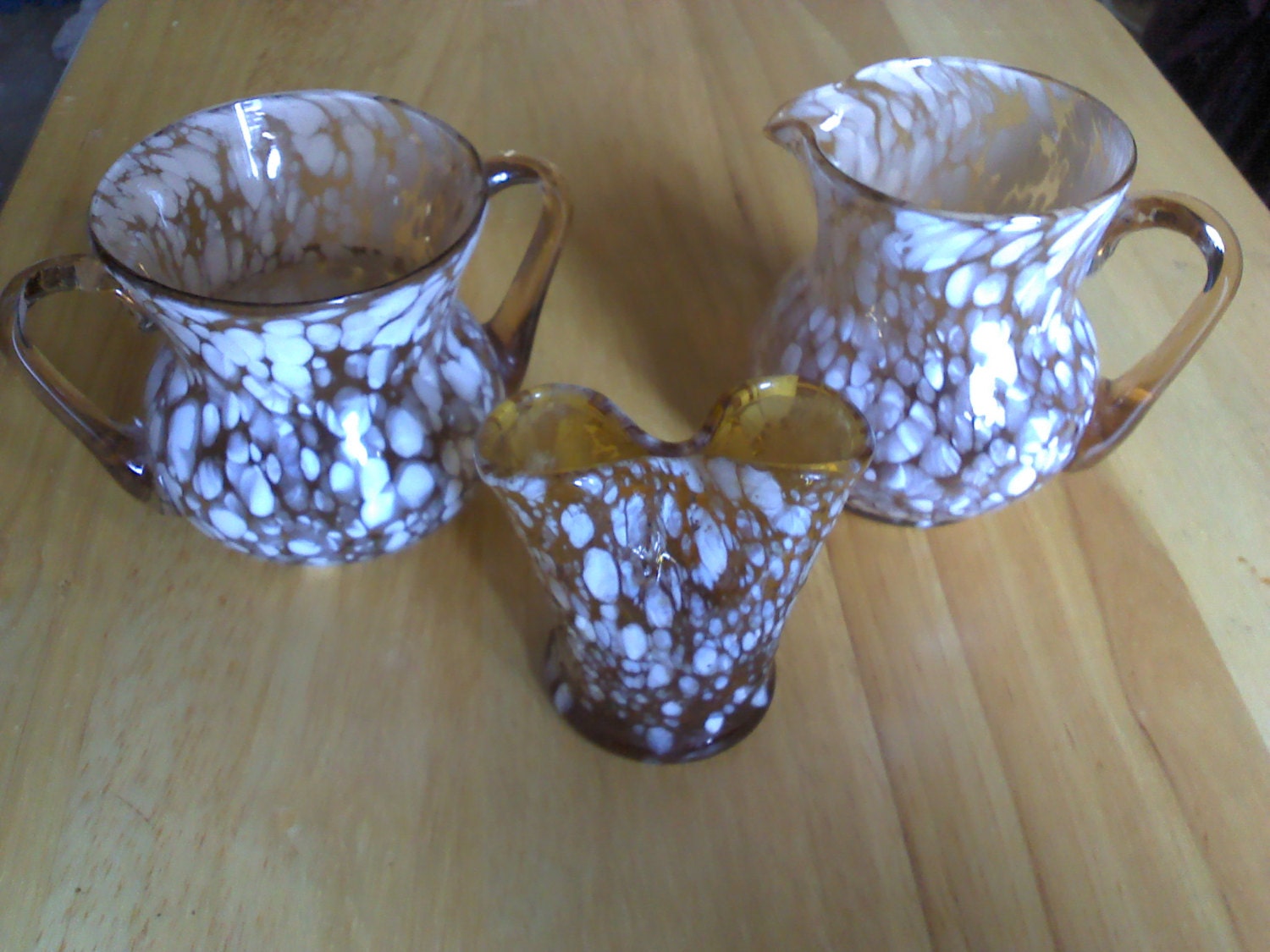 Vintage Pilgrim Glass of WV EndofDay or Spatter Glass