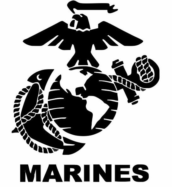 MARINE CORPS DECAL for Cars Usmc Gifts Military by TiffinsDesigns