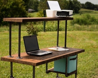 Reclaimed Wood Desk, Computer Desk, Home Office Desk, Barn Wood Desk, Shabby Chic, Reclaim Wood Table