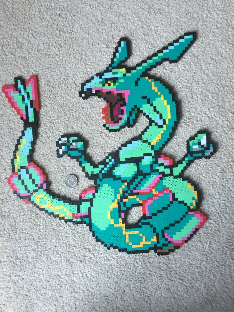 Rayquaza Perler Bead Legenday Pokemon By Thejolliroge - vrogue.co