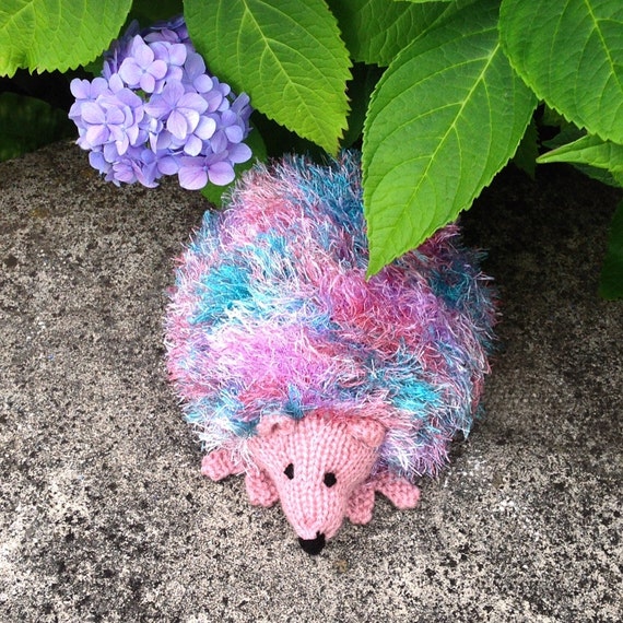 Items similar to HEDGEHOG DOORSTOP, Hand-knitted on Etsy