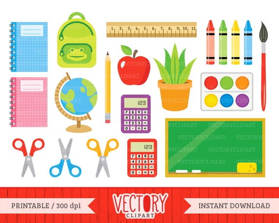 clipart of back to school supplies - photo #42