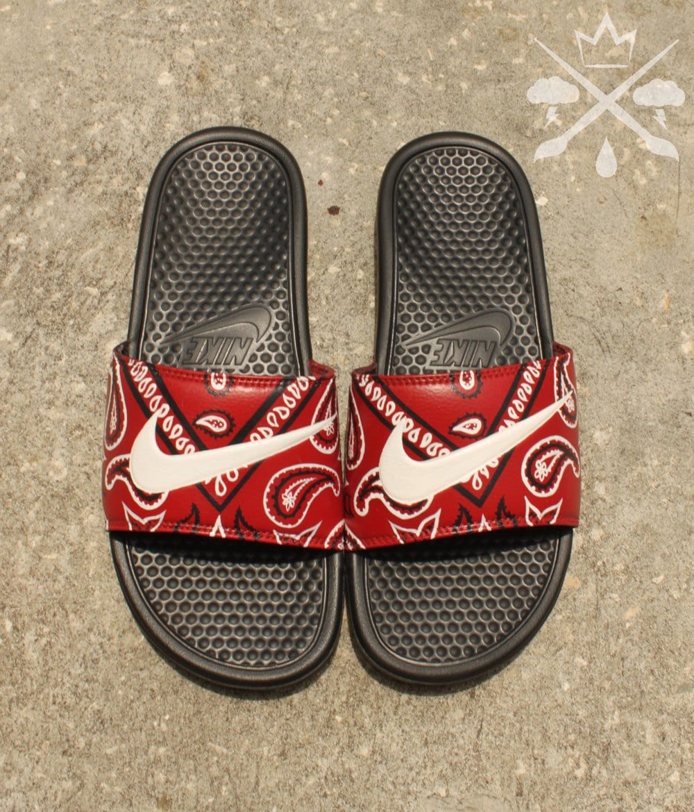 nike flip flops custom