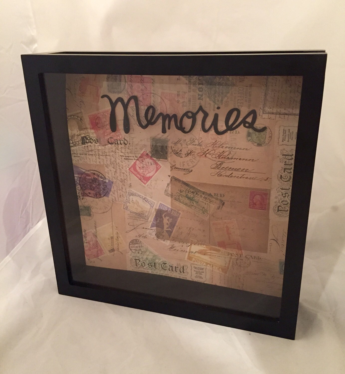 12x12 Ticket Stub Holder or World Traveler Keepsake or