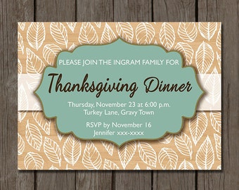 Thanksgiving Invitation