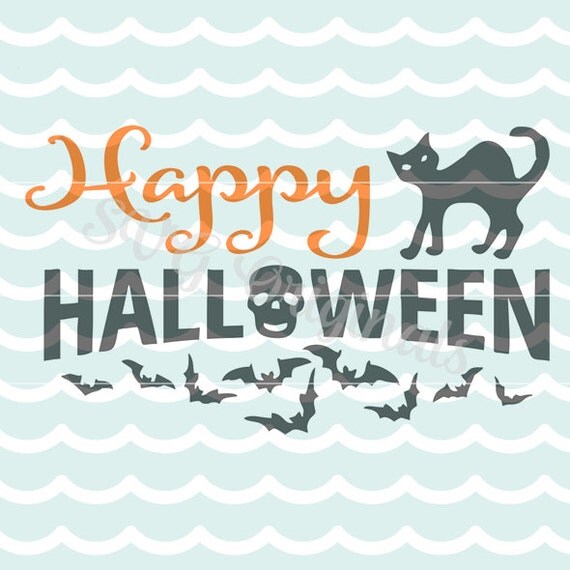 Download Halloween Happy Halloween SVG art cutting File. Cricut