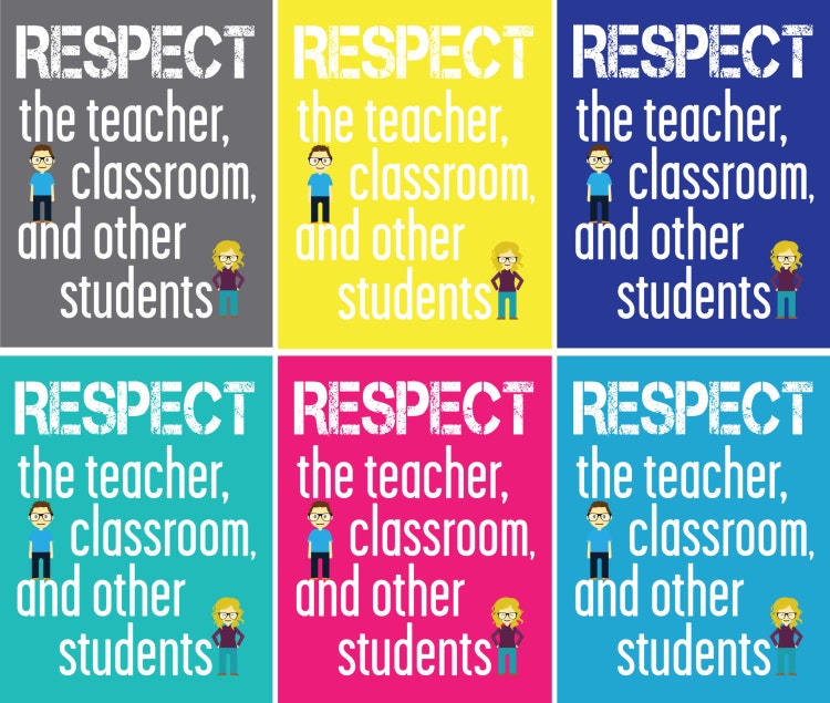RESPECT The Teacher Classroom and Other by padPhotoArtDesign