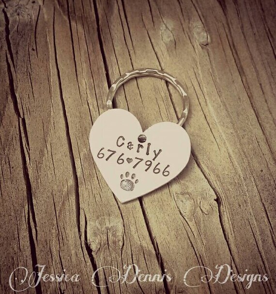 heart shaped dog tags for pets