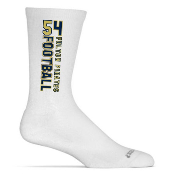 Football Number Socks 3 Pairs of Custom Mascot Name Socks