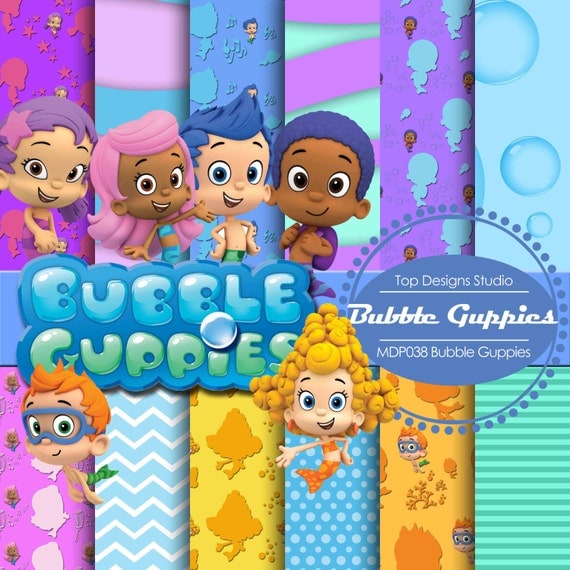 Bubble Guppies Digital Paper: 