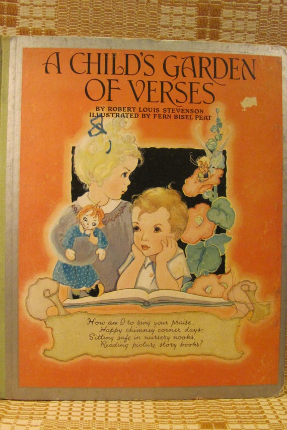 1st Edition 'A Child's Garden Of Verse' by Robert Louis Stevenson ...