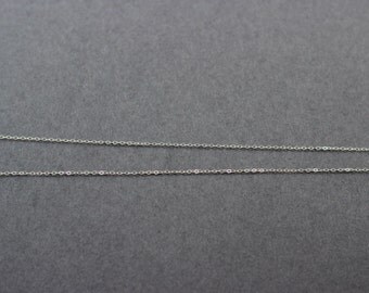 sterling silver chain, 10 feet, 1.4mm flat cable chain, necklace chain, cable chain, silver cable chain, silver necklace chain, chain