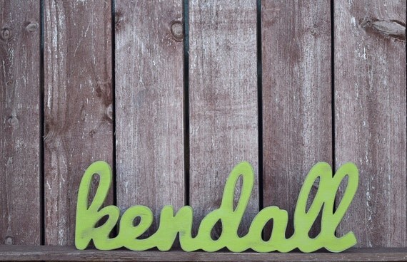 Kendall Custom Wooden Name Sign Nursery Baby Name