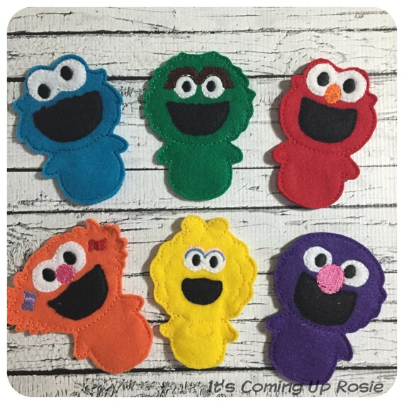 LIMITED QUANTITY Sesame Street Felt Finger Puppet Set