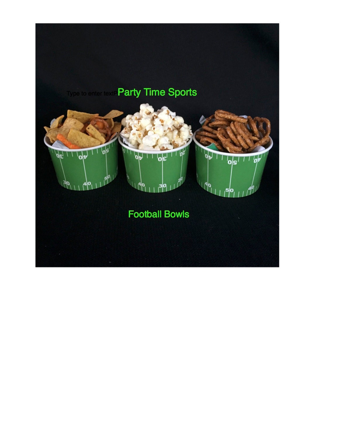 Football Chili Bowl.... 12Ct....GREAT For That Hot Bowl Of