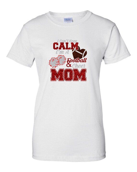 football and cheer mom shirts