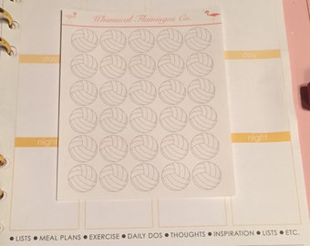 Volleyball Planner Stickers
