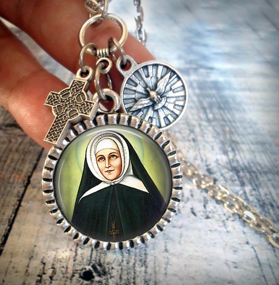 St. Emily de Vialar Necklace Patron Saint Holy Spirit Charm
