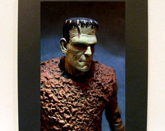 Framed Frankenstein Toy Photograph 4x6" Boris Karloff Monster