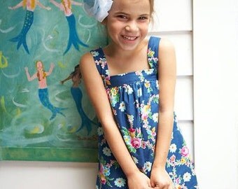 Sis Boom Bettyann shift dress or top -PDF Sewing Pattern...easy to sew, and so cute for girls!