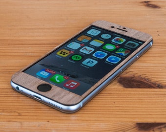 Walnut iPhone 7 / 6 / 6S Skin - Real Wood iPhone Skin for iPhone 6S & iPhone 6 - Made in USA