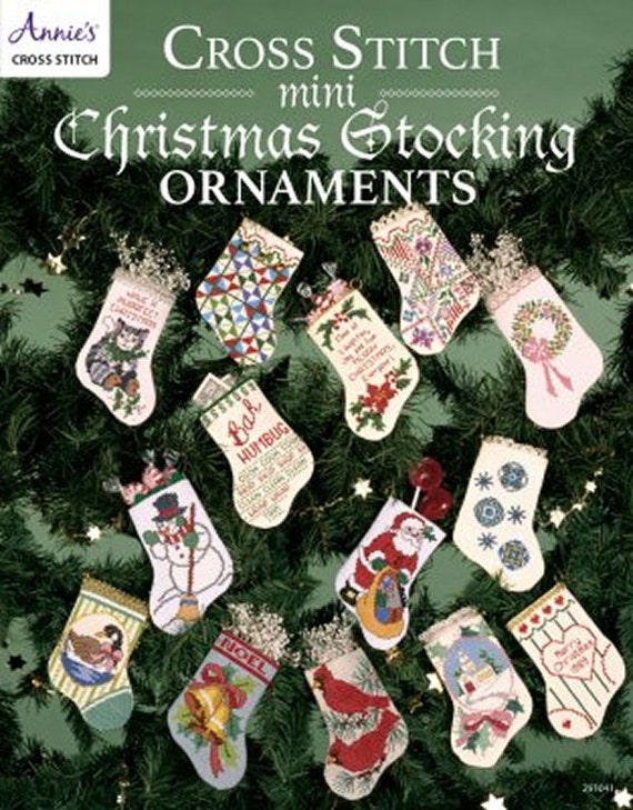 Cross Stitch mini Christmas Stocking Ornaments Annie's