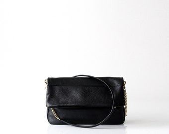 Soft Leather Clutch Bag OPELLE Fold Over Clutch