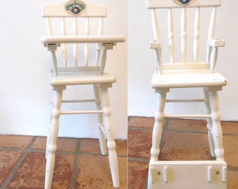 Original 1986 Cabbage Patch Doll Wood High Chair