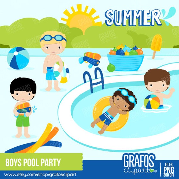 free clipart images pool party - photo #49