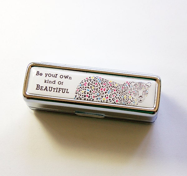 Lipstick case with mirror Lipstick case Gift for by